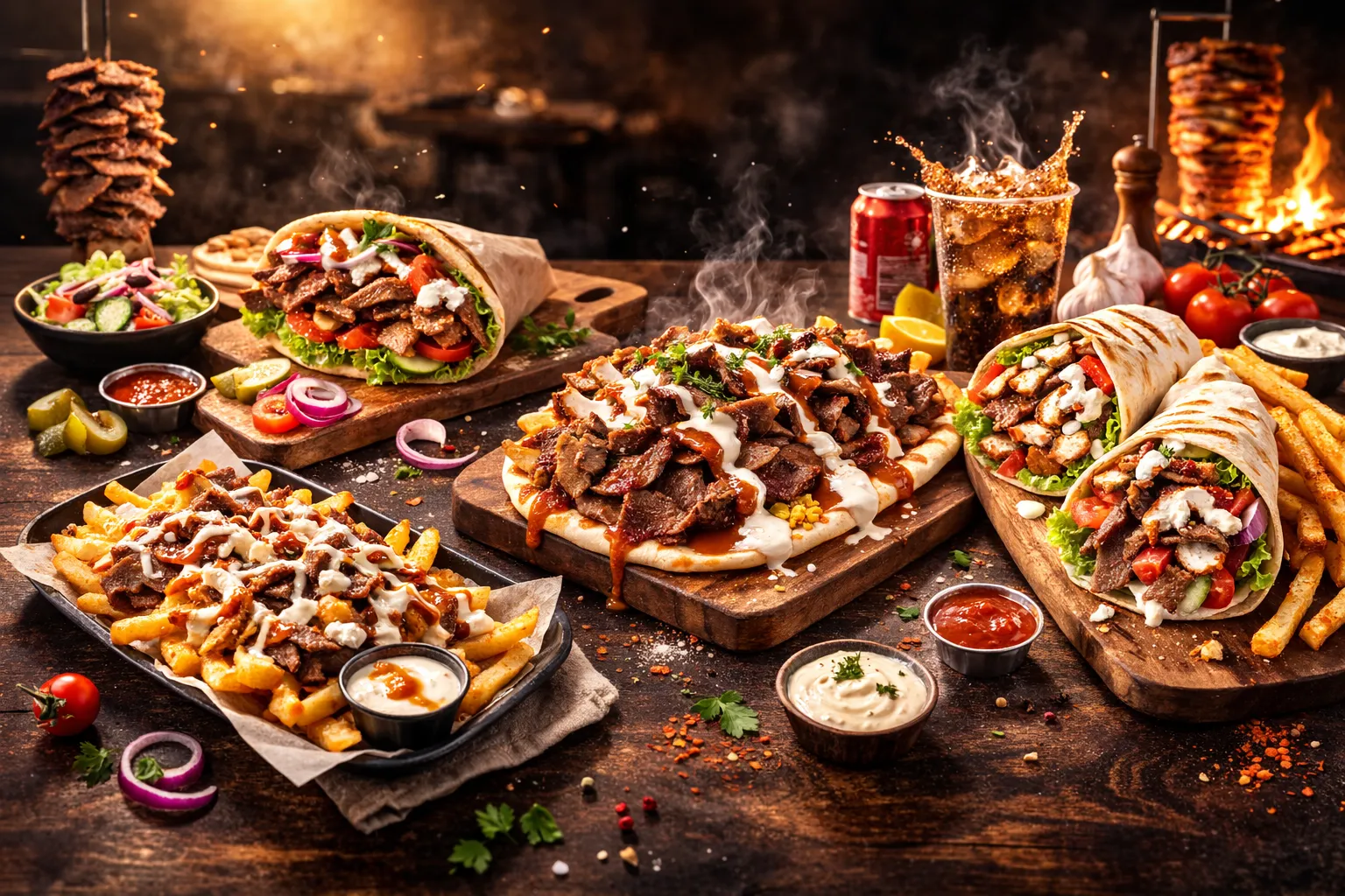 Halal donair platters, poutine and wings catering from BD Donair and Poutine in southeast Edmonton